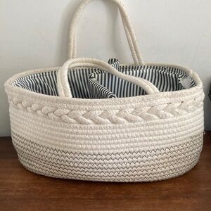Woven diaper caddy